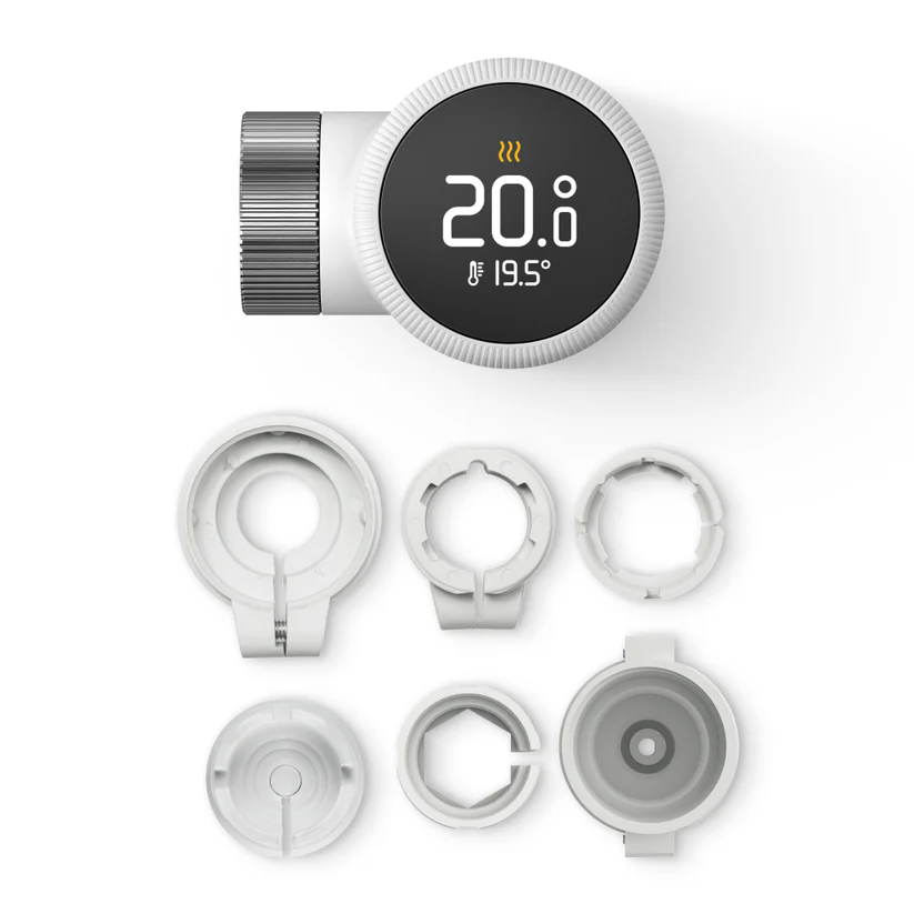 Connected domestic heating system illustration